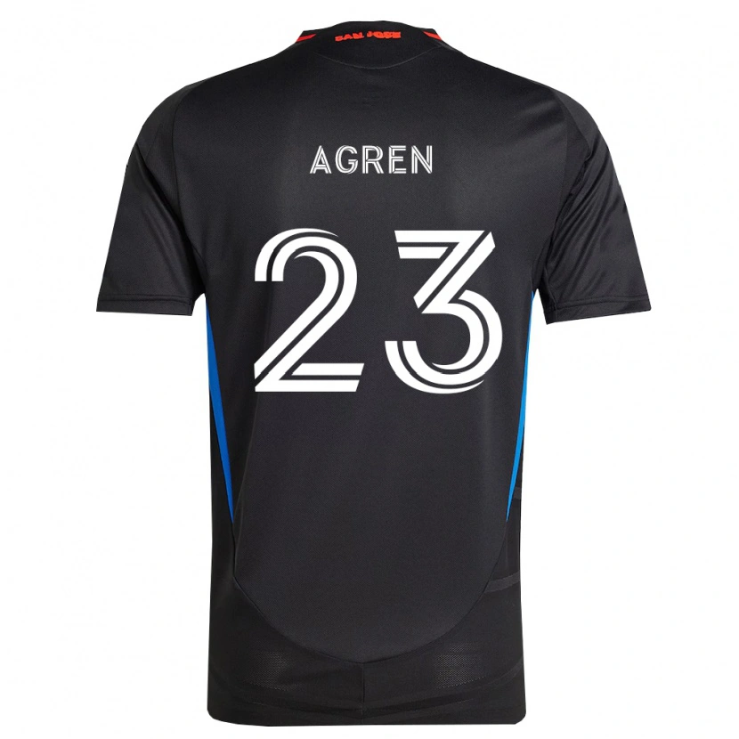 Danxen Uomo Maglia Oskar Agren #23 Blu Bianco Nero Kit Gara Home 2026/27 Maglietta