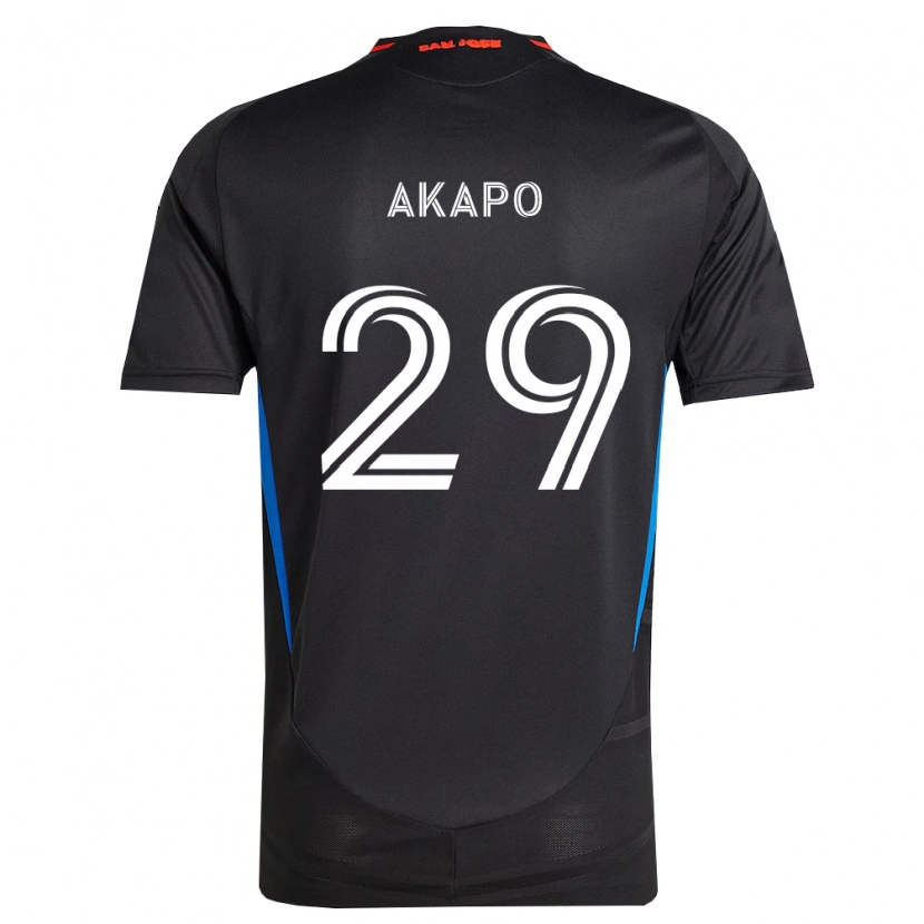 Danxen Uomo Maglia Carlos Akapo #29 Blu Bianco Nero Kit Gara Home 2026/27 Maglietta