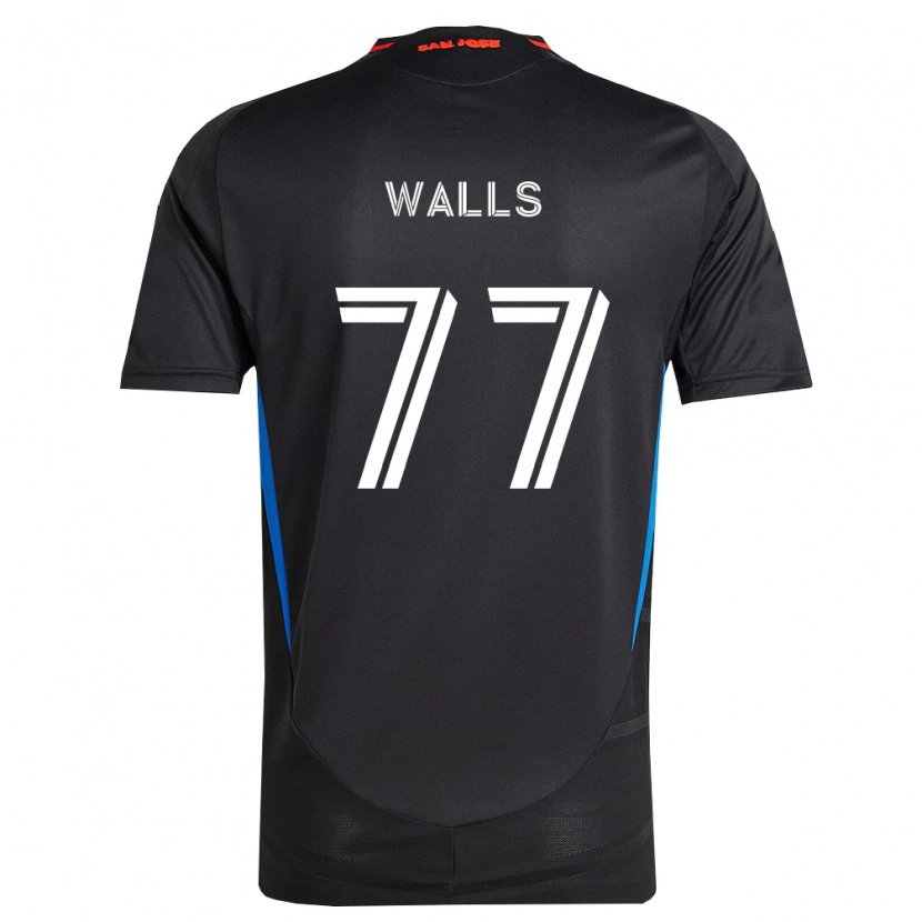 Danxen Uomo Maglia Casey Walls #77 Blu Bianco Nero Kit Gara Home 2026/27 Maglietta