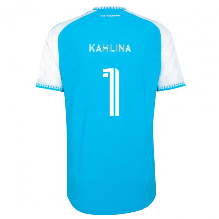 Danxen Uomo Maglia Kristijan Kahlina #1 Azzurro Bianco Nero Kit Gara Home 2026/27 Maglietta