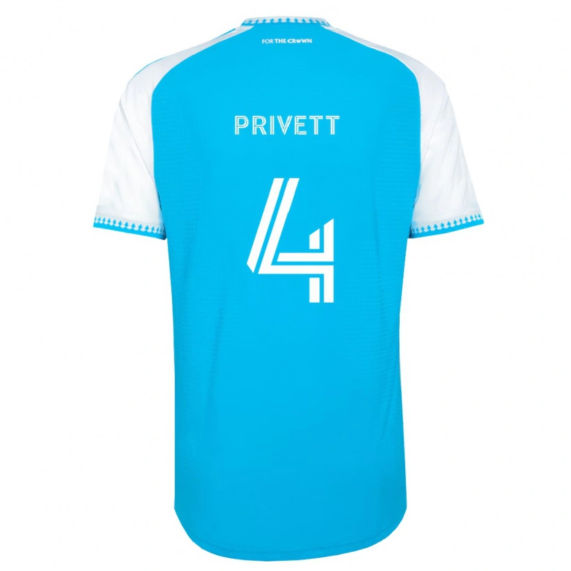 Danxen Uomo Maglia Andrew Privett #4 Azzurro Bianco Nero Kit Gara Home 2026/27 Maglietta