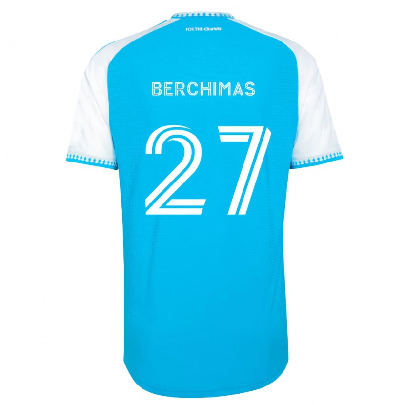 Danxen Uomo Maglia Nimfasha Berchimas #27 Azzurro Bianco Nero Kit Gara Home 2026/27 Maglietta