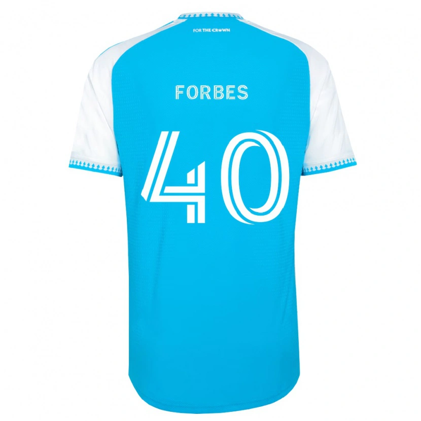 Danxen Uomo Maglia Jahlane Forbes #40 Azzurro Bianco Nero Kit Gara Home 2026/27 Maglietta