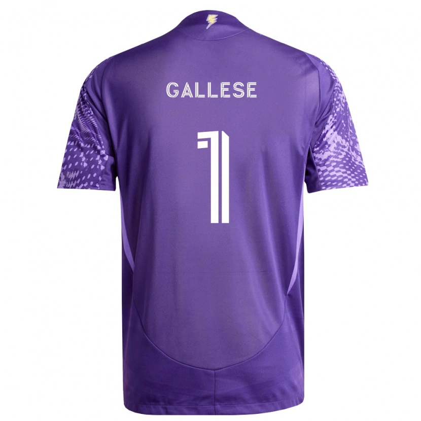 Danxen Uomo Maglia Pedro Gallese #1 Viola Bianco Kit Gara Home 2026/27 Maglietta