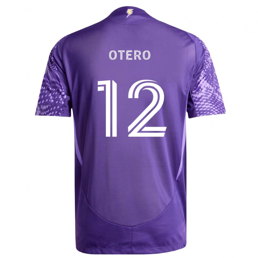 Danxen Uomo Maglia Javier Otero #12 Viola Bianco Kit Gara Home 2026/27 Maglietta