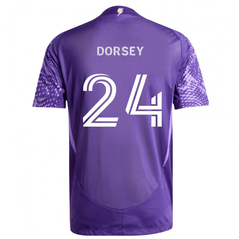 Danxen Uomo Maglia Griffin Dorsey #24 Viola Bianco Kit Gara Home 2026/27 Maglietta