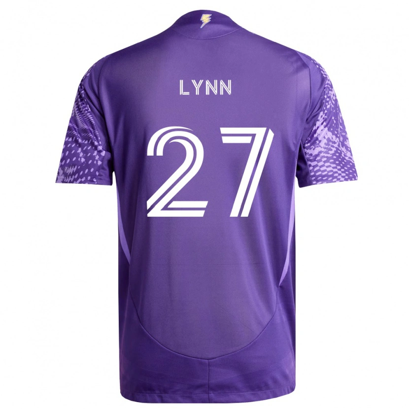 Danxen Uomo Maglia Jack Lynn #27 Viola Bianco Kit Gara Home 2026/27 Maglietta