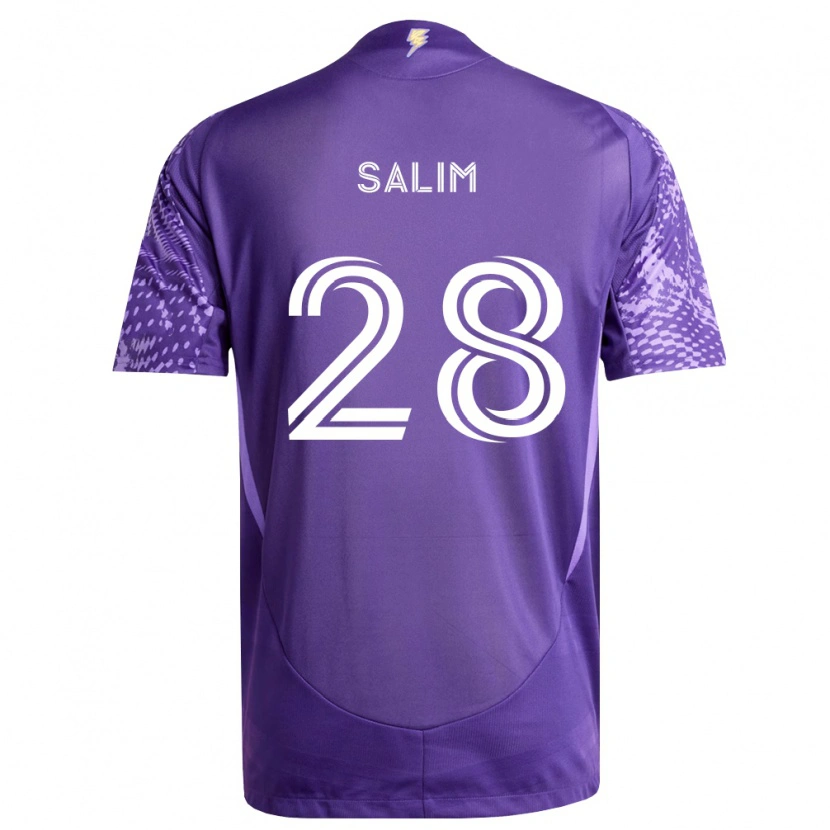 Danxen Uomo Maglia Abdi Salim #28 Viola Bianco Kit Gara Home 2026/27 Maglietta