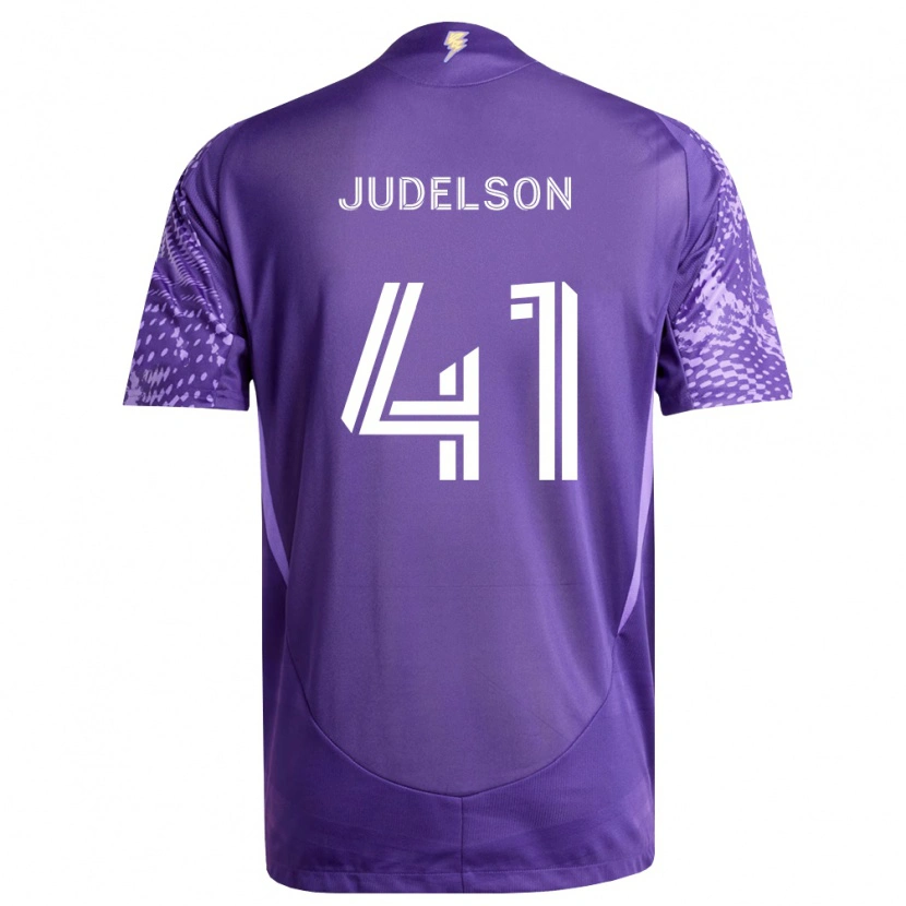 Danxen Uomo Maglia Dylan Judelson #41 Viola Bianco Kit Gara Home 2026/27 Maglietta