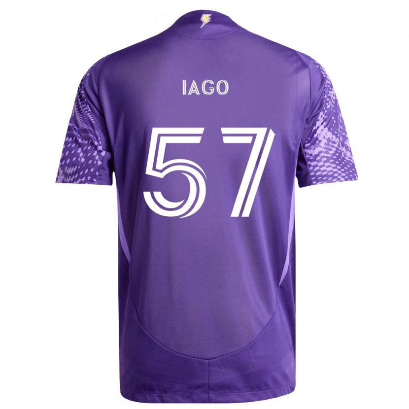 Danxen Uomo Maglia Iago Teodoro #57 Viola Bianco Kit Gara Home 2026/27 Maglietta