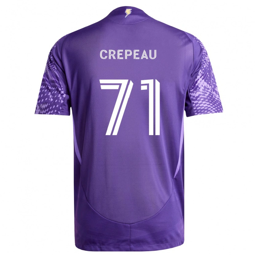 Danxen Uomo Maglia Maxime Crépeau #71 Viola Bianco Kit Gara Home 2026/27 Maglietta