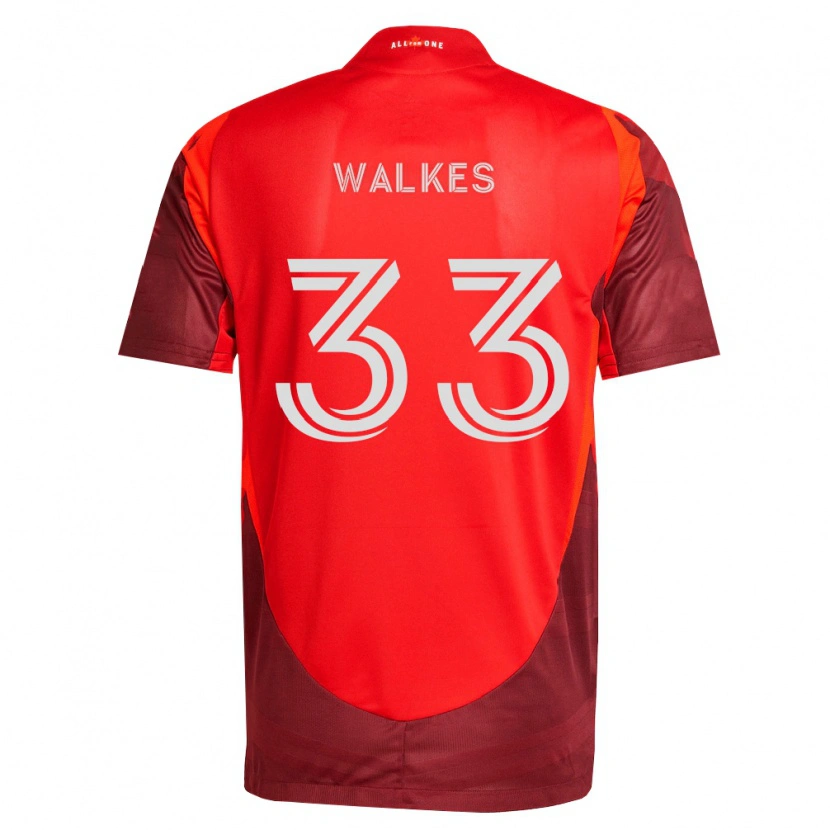 Danxen Uomo Maglia Reshaun Walkes #33 Borgogna Rosso Kit Gara Home 2026/27 Maglietta