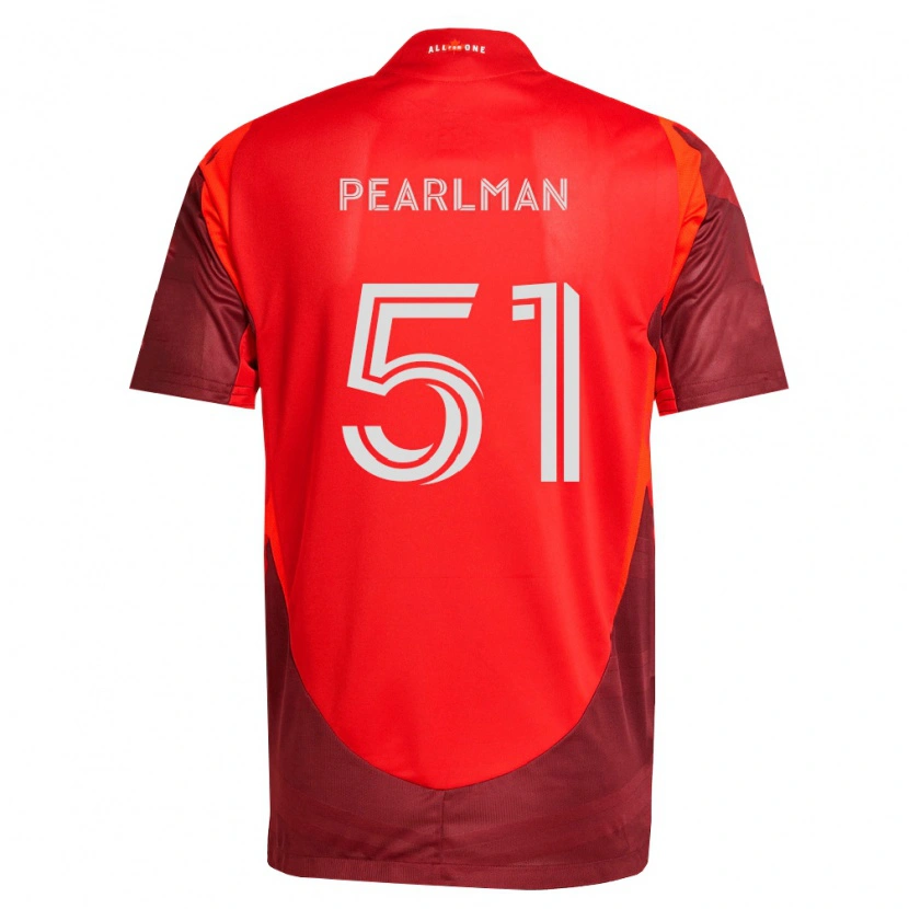 Danxen Uomo Maglia Adam Pearlman #51 Borgogna Rosso Kit Gara Home 2026/27 Maglietta