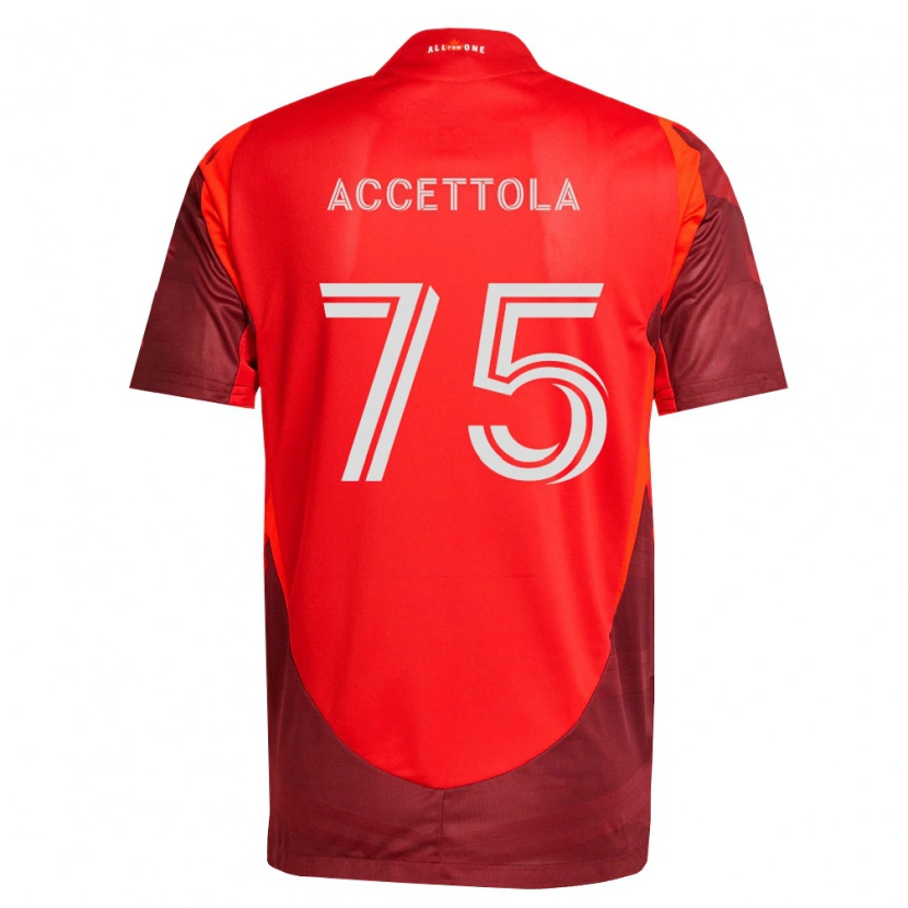 Danxen Uomo Maglia Luca Accettola #75 Borgogna Rosso Kit Gara Home 2026/27 Maglietta