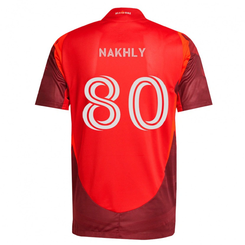 Danxen Uomo Maglia Zakaria Nakhly #80 Borgogna Rosso Kit Gara Home 2026/27 Maglietta