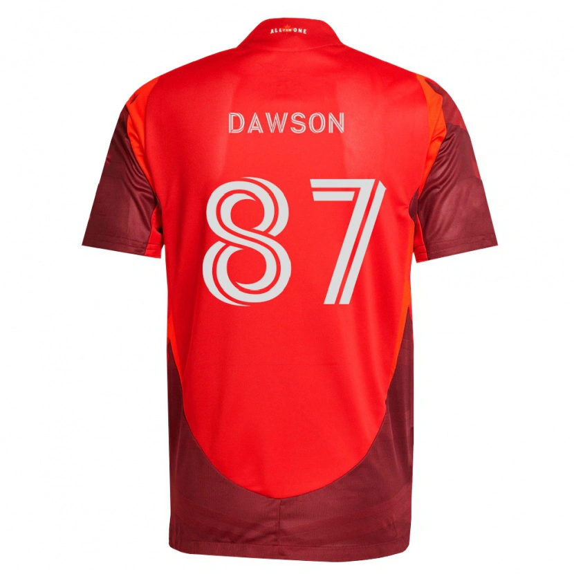 Danxen Uomo Maglia Lucas Dawson #87 Borgogna Rosso Kit Gara Home 2026/27 Maglietta