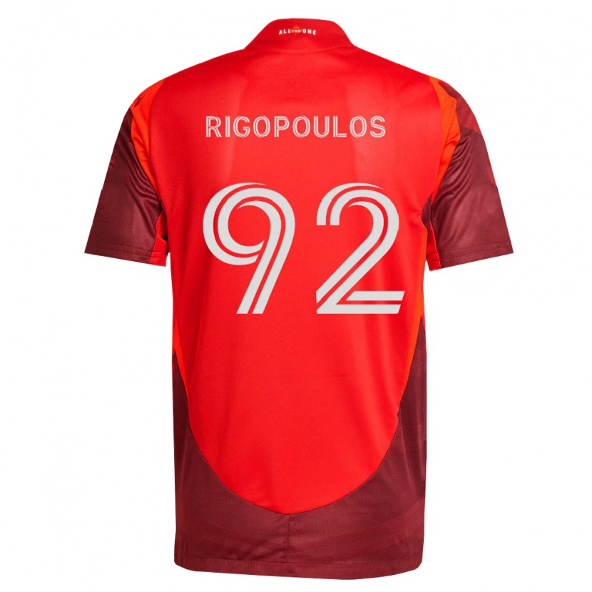 Danxen Uomo Maglia Theo Rigopoulos #92 Borgogna Rosso Kit Gara Home 2026/27 Maglietta