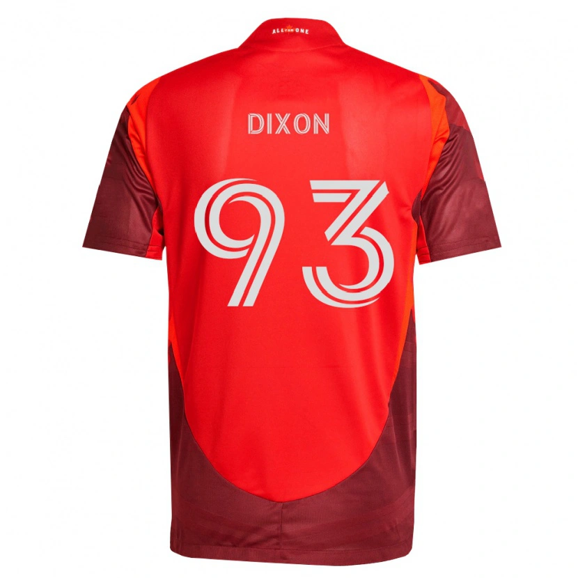 Danxen Uomo Maglia Damar Dixon #93 Borgogna Rosso Kit Gara Home 2026/27 Maglietta