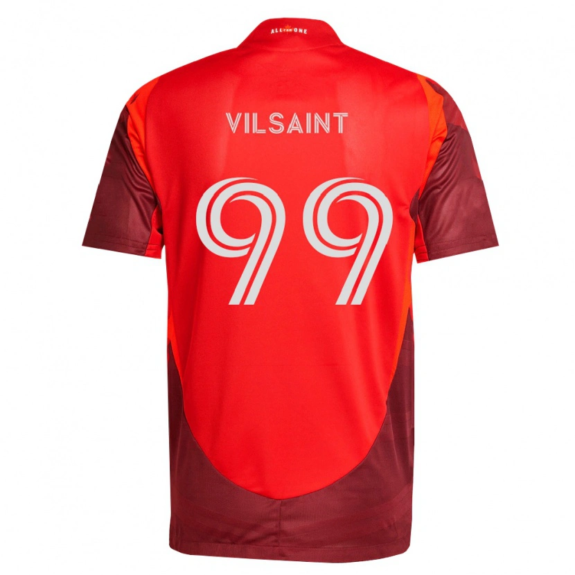 Danxen Uomo Maglia Jules-Anthony Vilsaint #99 Borgogna Rosso Kit Gara Home 2026/27 Maglietta