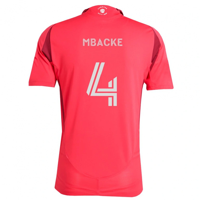 Danxen Uomo Maglia Mamadou Mbacke #4 Magenta Bianco Kit Gara Home 2026/27 Maglietta
