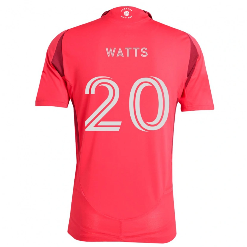 Danxen Uomo Maglia Akil Watts #20 Magenta Bianco Kit Gara Home 2026/27 Maglietta