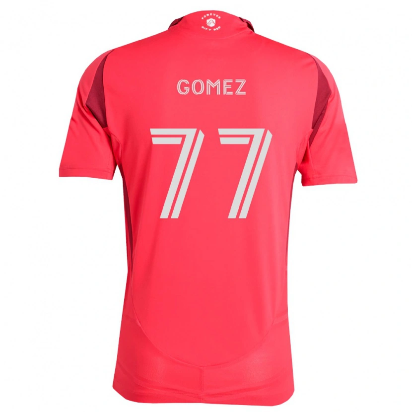 Danxen Uomo Maglia Sam Gomez #77 Magenta Bianco Kit Gara Home 2026/27 Maglietta