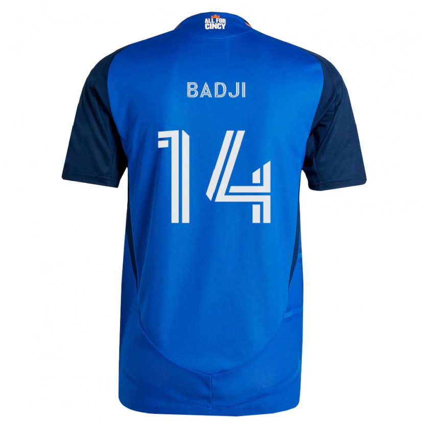 Danxen Uomo Maglia Dominique Badji #14 Blu Reale Arancio Kit Gara Home 2026/27 Maglietta