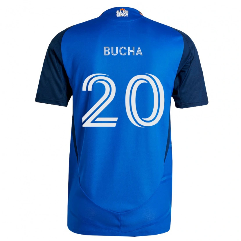 Danxen Uomo Maglia Pavel Bucha #20 Blu Reale Arancio Kit Gara Home 2026/27 Maglietta