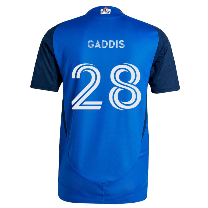 Danxen Uomo Maglia Raymon Gaddis #28 Blu Reale Arancio Kit Gara Home 2026/27 Maglietta