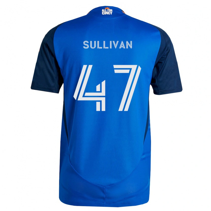 Danxen Uomo Maglia Michael Sullivan #47 Blu Reale Arancio Kit Gara Home 2026/27 Maglietta