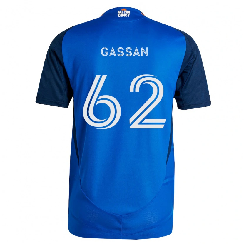 Danxen Uomo Maglia Noah Gassan #62 Blu Reale Arancio Kit Gara Home 2026/27 Maglietta