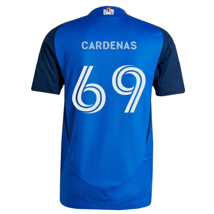 Danxen Uomo Maglia Jared Cardenas #69 Blu Reale Arancio Kit Gara Home 2026/27 Maglietta