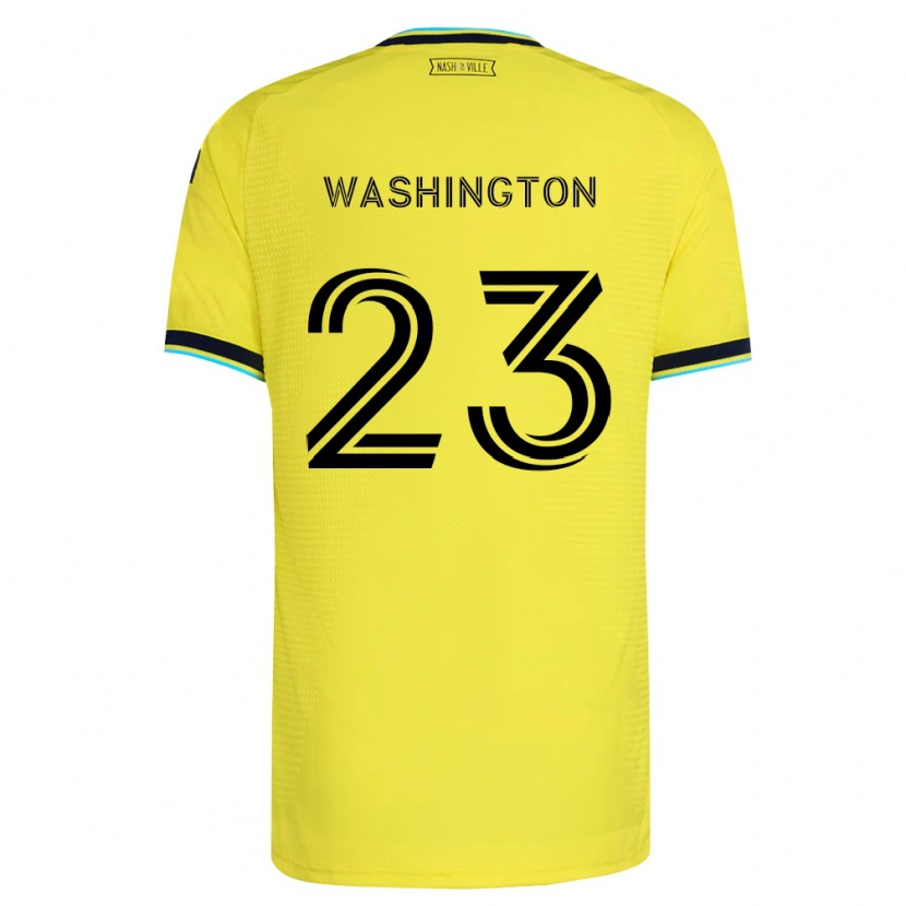 Danxen Uomo Maglia Taylor Washington #23 Giallo Brillante Blu Navy Kit Gara Home 2026/27 Maglietta