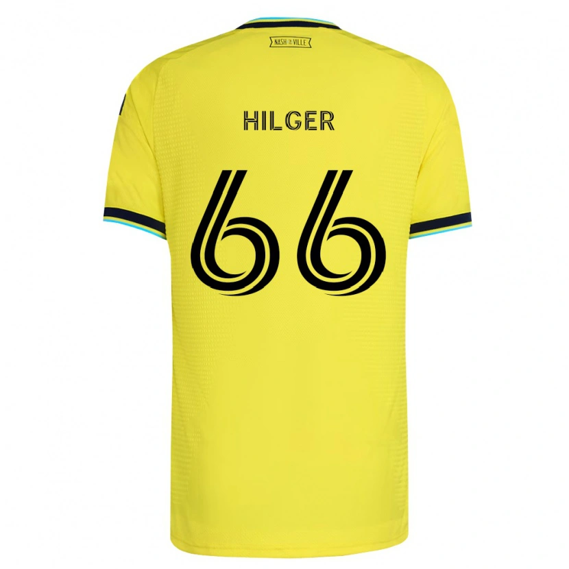 Danxen Uomo Maglia Brooks Hilger #66 Giallo Brillante Blu Navy Kit Gara Home 2026/27 Maglietta