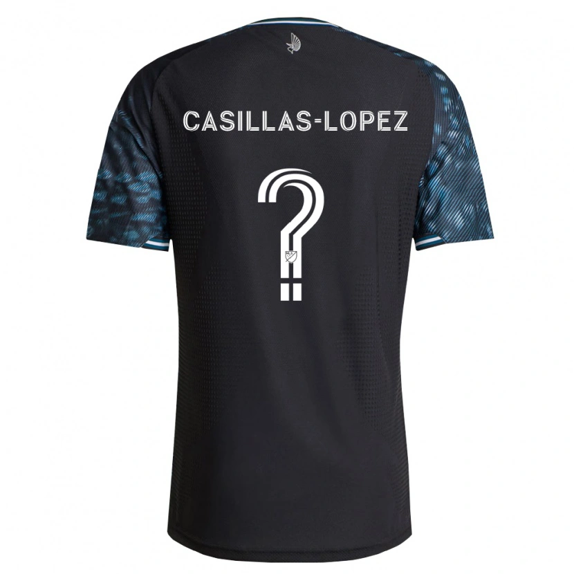 Danxen Uomo Maglia Carlos Casillas-Lopez #0 Bianco Nero Kit Gara Home 2026/27 Maglietta