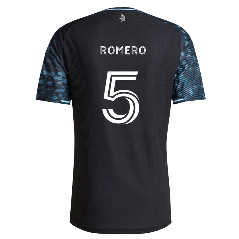 Danxen Uomo Maglia Nicolás Romero #5 Bianco Nero Kit Gara Home 2026/27 Maglietta