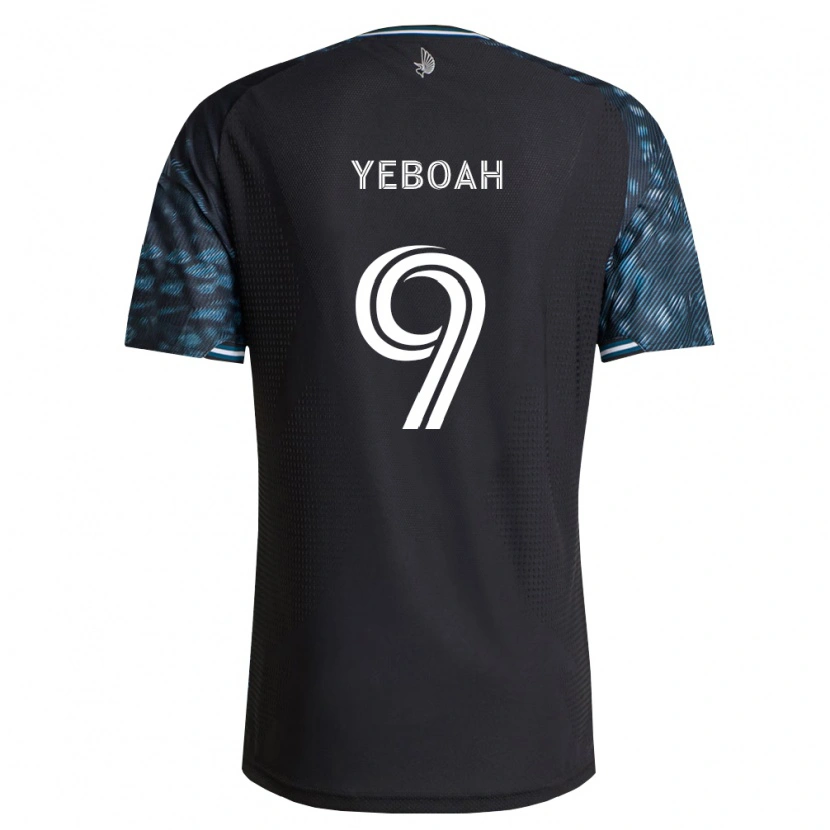 Danxen Uomo Maglia Kelvin Yeboah #9 Bianco Nero Kit Gara Home 2026/27 Maglietta
