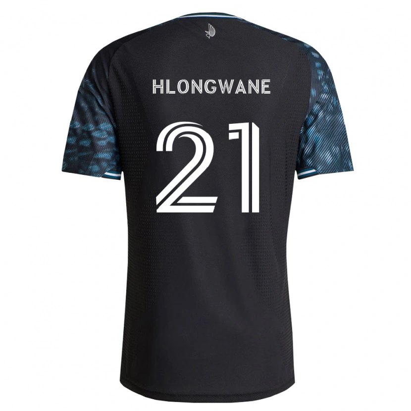 Danxen Uomo Maglia Bongokuhle Hlongwane #21 Bianco Nero Kit Gara Home 2026/27 Maglietta