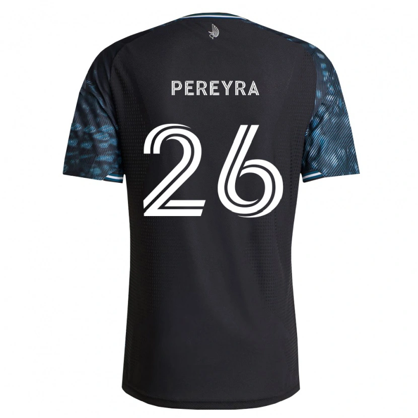 Danxen Uomo Maglia Joaquín Pereyra #26 Bianco Nero Kit Gara Home 2026/27 Maglietta