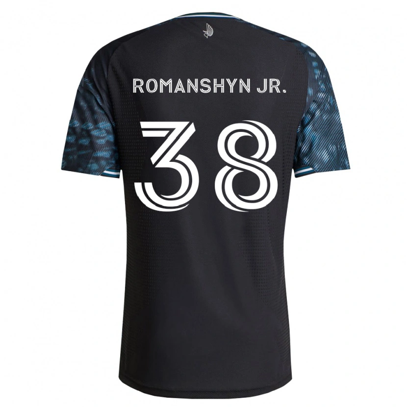 Danxen Uomo Maglia Kage Romanshyn Jr. #38 Bianco Nero Kit Gara Home 2026/27 Maglietta