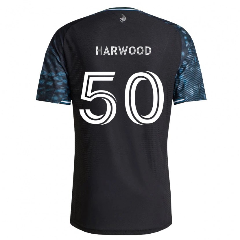 Danxen Uomo Maglia Max Harwood #50 Bianco Nero Kit Gara Home 2026/27 Maglietta