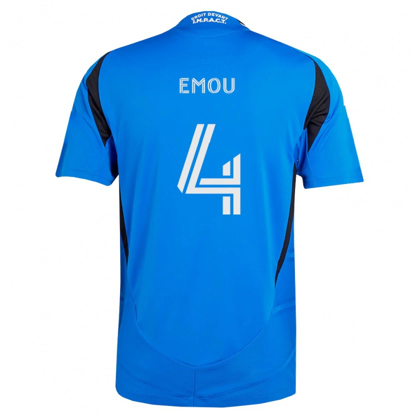 Danxen Uomo Maglia Israel Emou #4 Blu Bianco Nero Kit Gara Home 2026/27 Maglietta