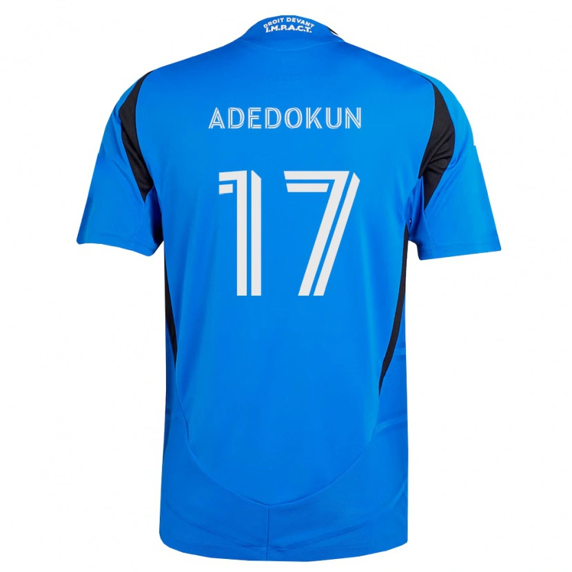 Danxen Uomo Maglia Michael Adedokun #17 Blu Bianco Nero Kit Gara Home 2026/27 Maglietta