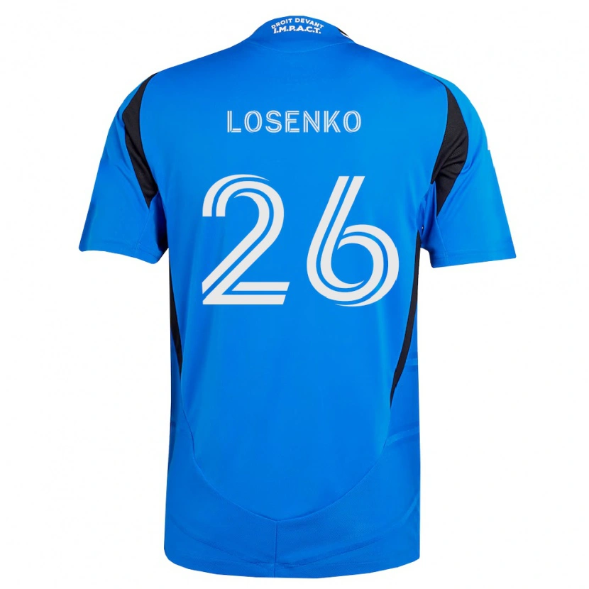 Danxen Uomo Maglia Ivan Losenko #26 Blu Bianco Nero Kit Gara Home 2026/27 Maglietta