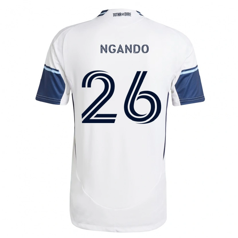 Danxen Uomo Maglia J.c. Ngando #26 Bianco Blu Reale Kit Gara Home 2026/27 Maglietta