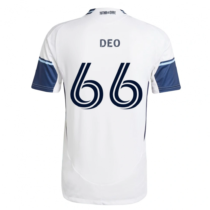 Danxen Uomo Maglia Sahil Deo #66 Bianco Blu Reale Kit Gara Home 2026/27 Maglietta