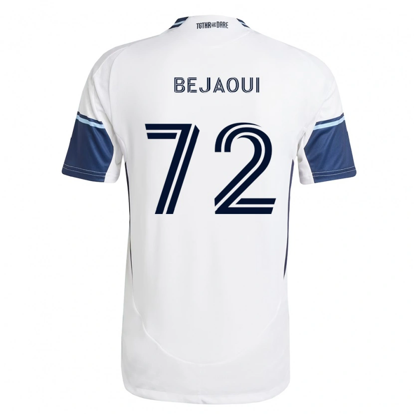 Danxen Uomo Maglia Aiden Bejaoui #72 Bianco Blu Reale Kit Gara Home 2026/27 Maglietta
