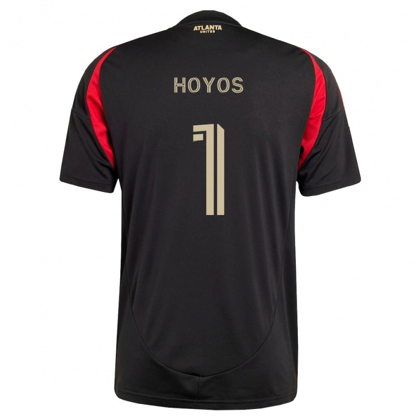 Danxen Uomo Maglia Lucas Hoyos #1 Nero Rosso Kit Gara Home 2026/27 Maglietta