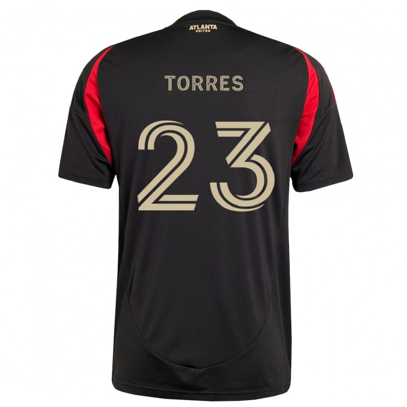 Danxen Uomo Maglia Adyn Torres #23 Nero Rosso Kit Gara Home 2026/27 Maglietta