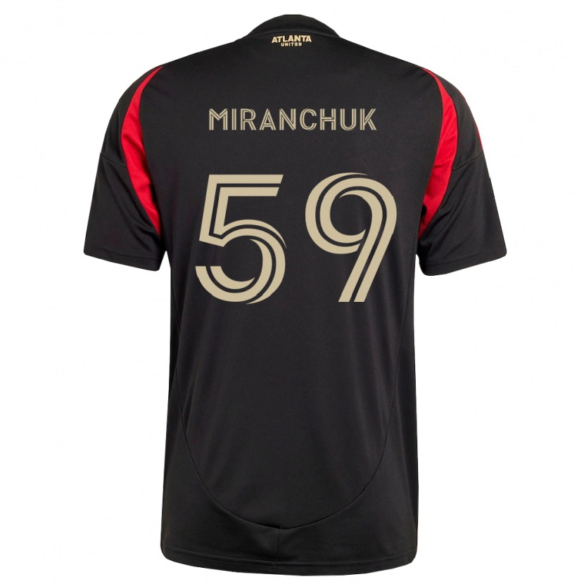 Danxen Uomo Maglia Aleksey Miranchuk #59 Nero Rosso Kit Gara Home 2026/27 Maglietta